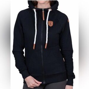 Wanakome Hera Black Full-Zip Hoodie